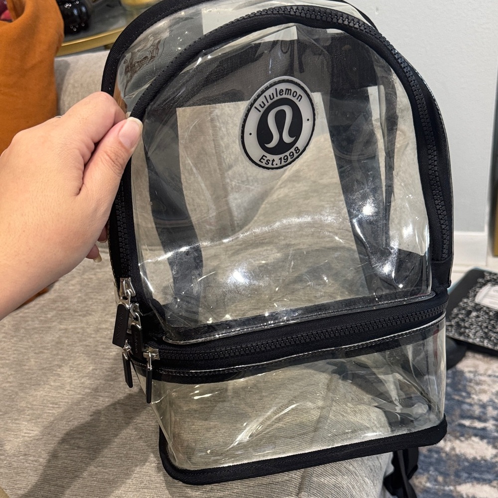 lululemon athletica Transparent Backpack with Black Accents